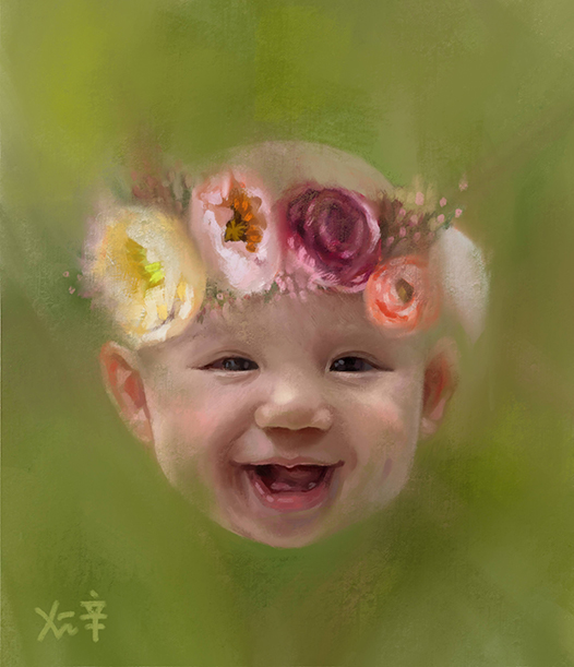 Ada in the forest, digital